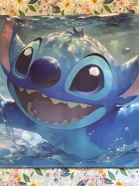 Stitch desk mouse and keyboard pad.